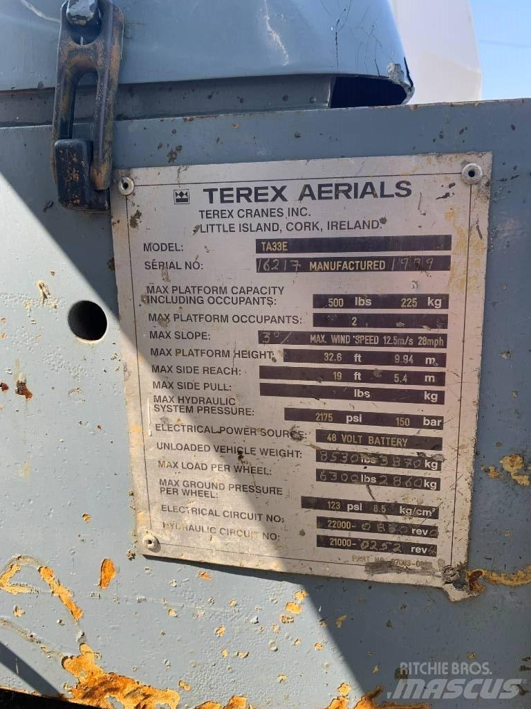 Terex TA33 관절형 전동이동 리프트