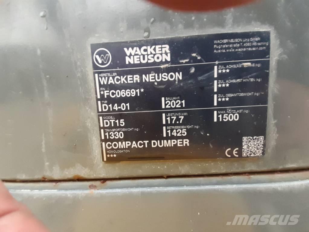 Wacker Neuson DT15  궤도식 덤프