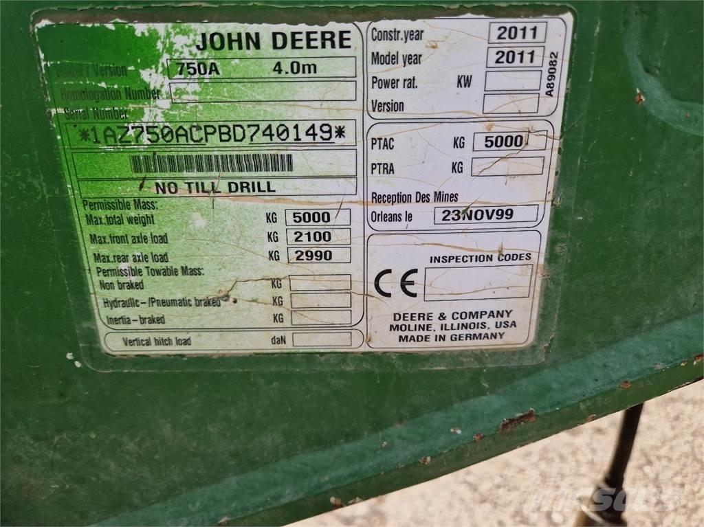 John Deere 750 A 콤비네이션 드릴