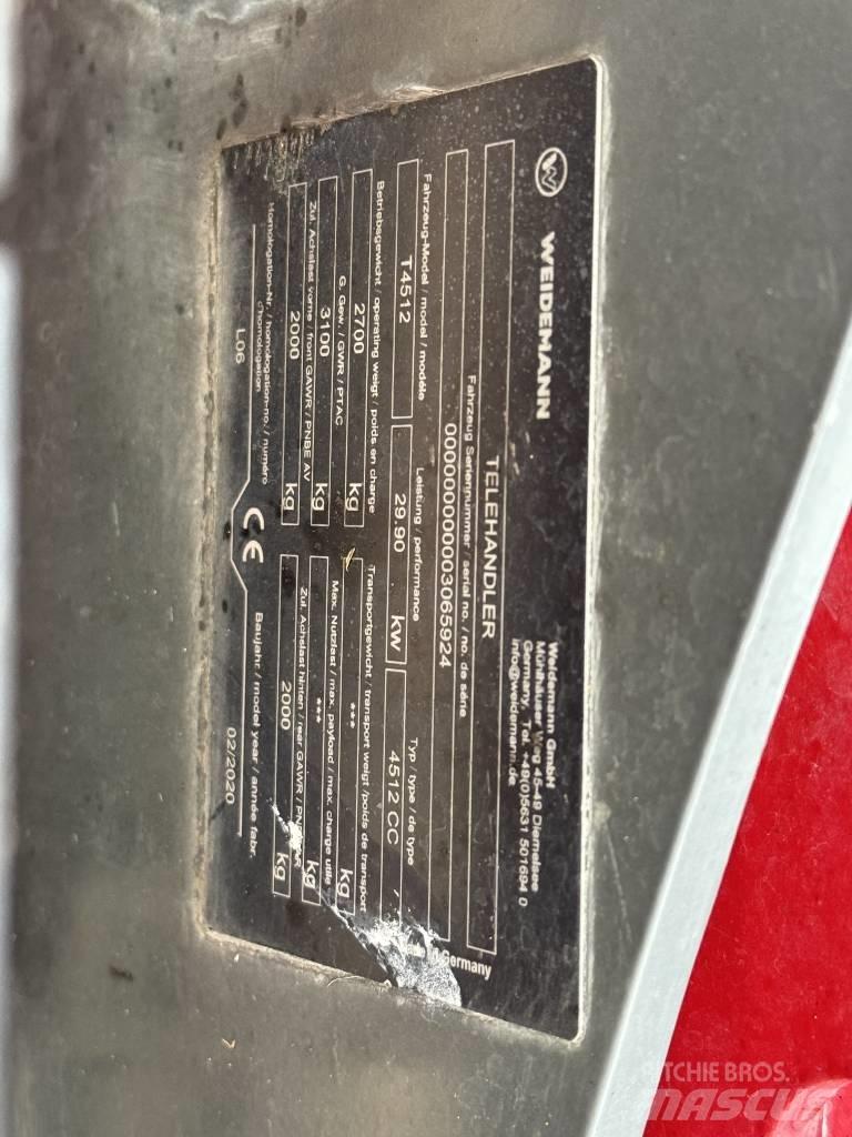 Weidemann T4512 텔러 핸들러