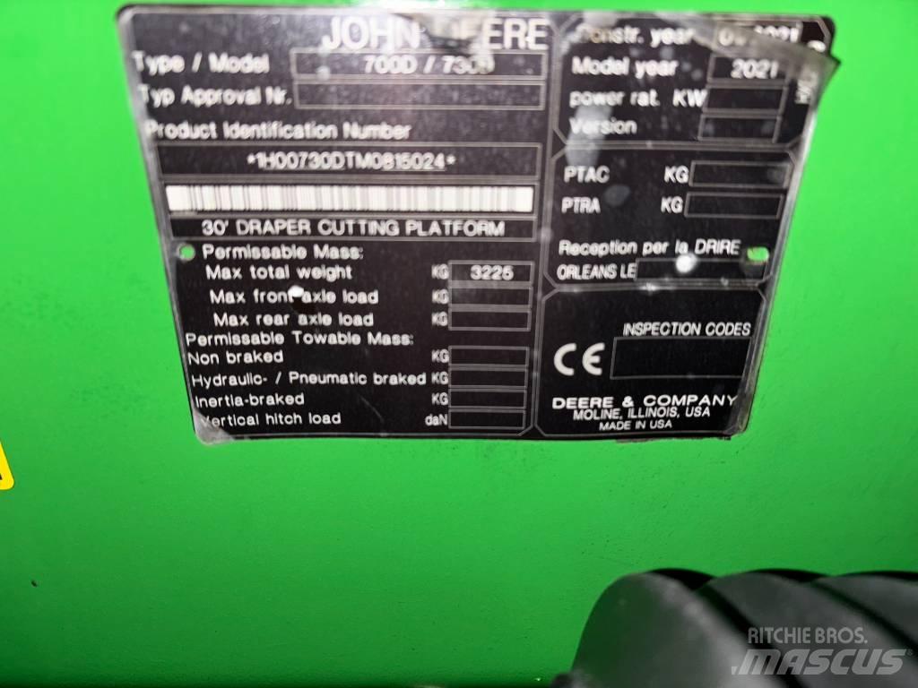 John Deere T670I 4WD 콤바인 수확기