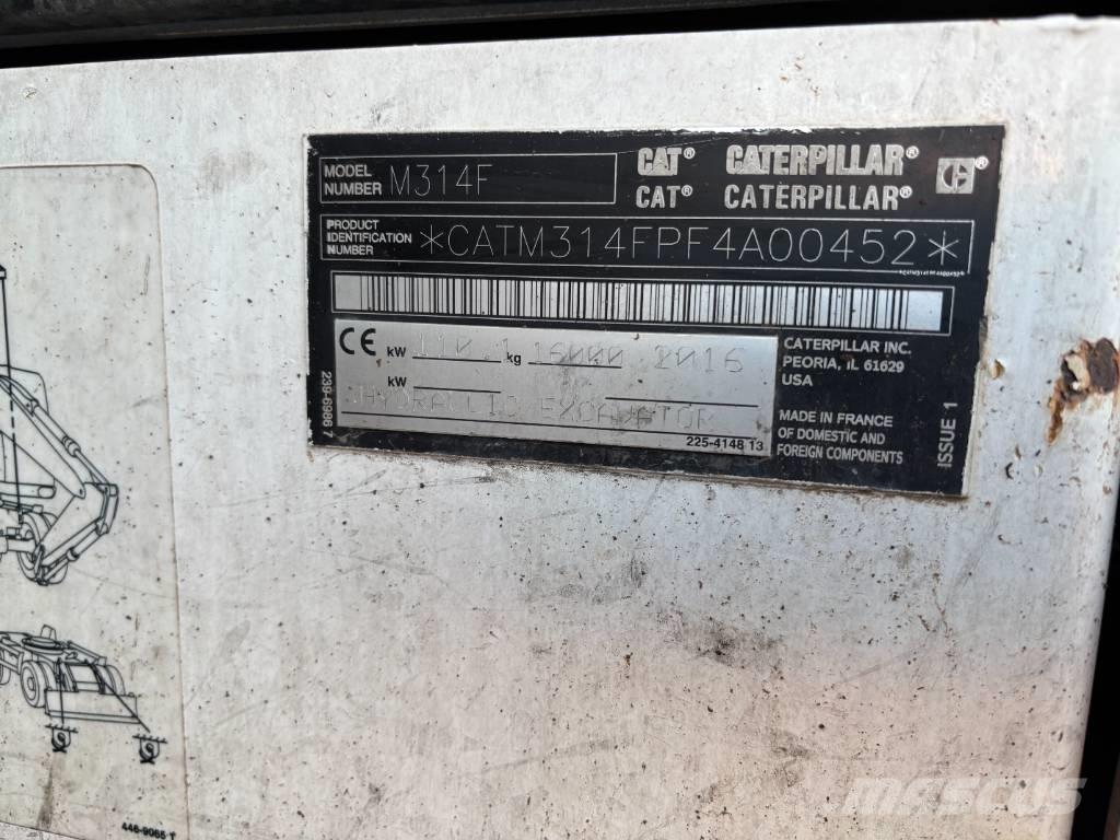 CAT m314f  휠 굴삭기