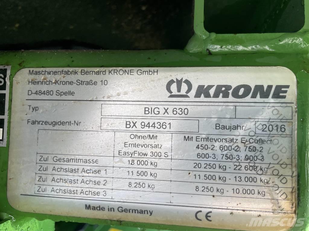 Krone Big X 630 자동 초지기계
