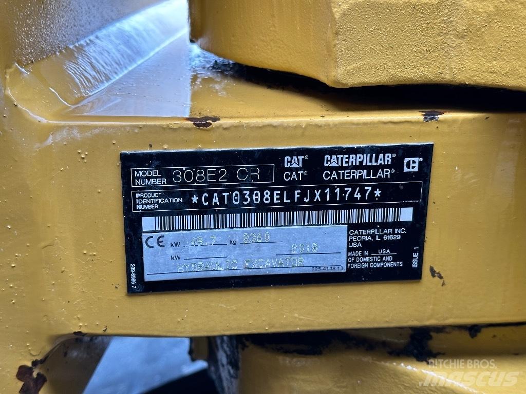 CAT 308E2 CR 중형굴삭기 7톤-28톤