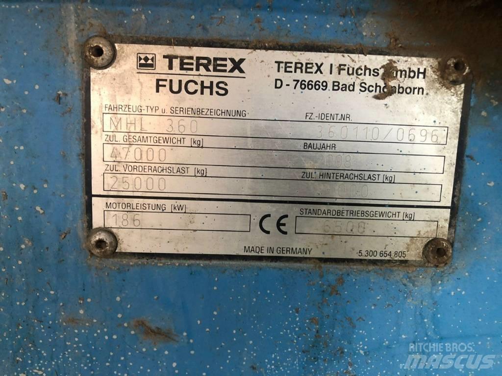 Terex Fuchs MHL 360  휠 굴삭기