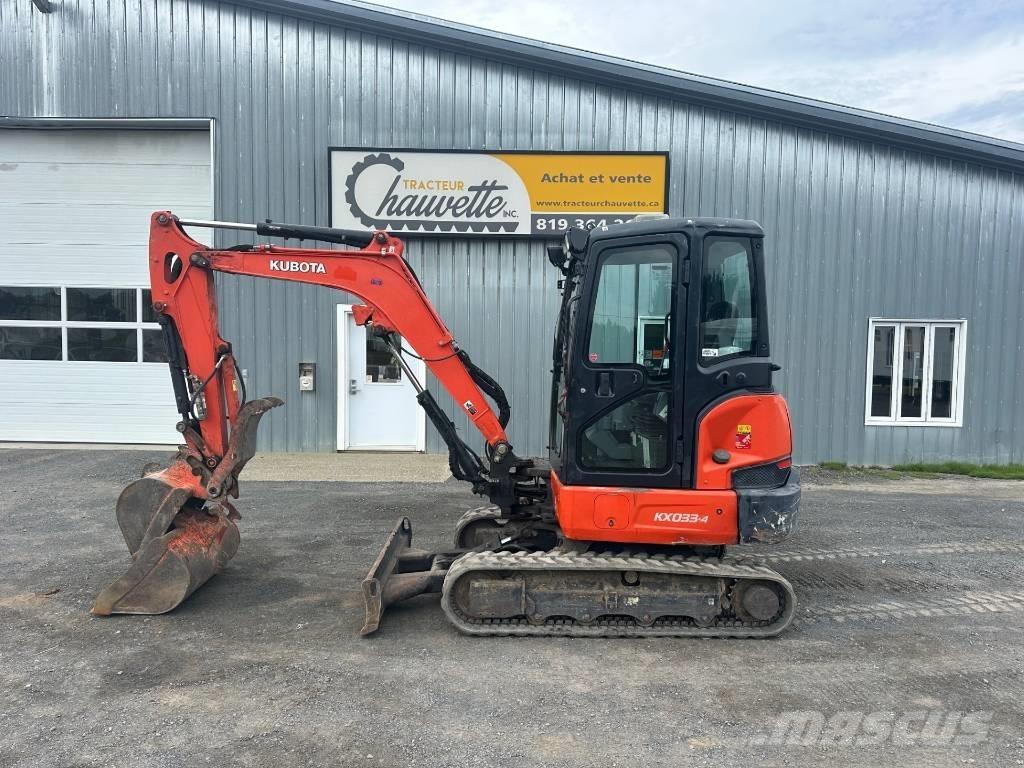 Kubota KX 033-4 소형 굴삭기 7톤 미만