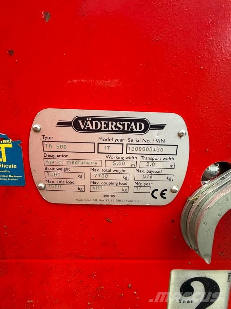 Väderstad TD500 경운기
