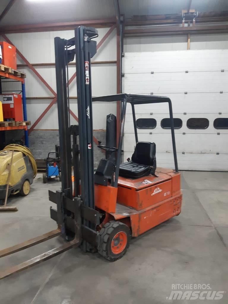 Linde E 16 전동 지게차