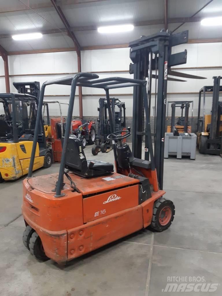 Linde E 16 전동 지게차