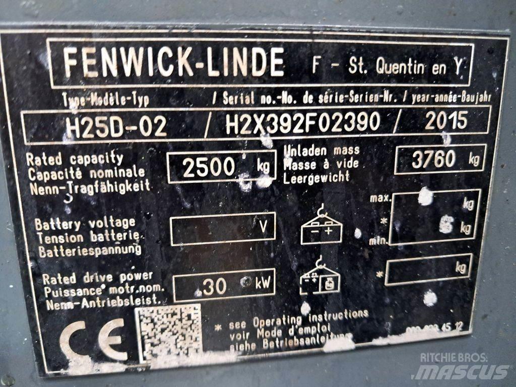 Linde H25D-02 디젤 지게차