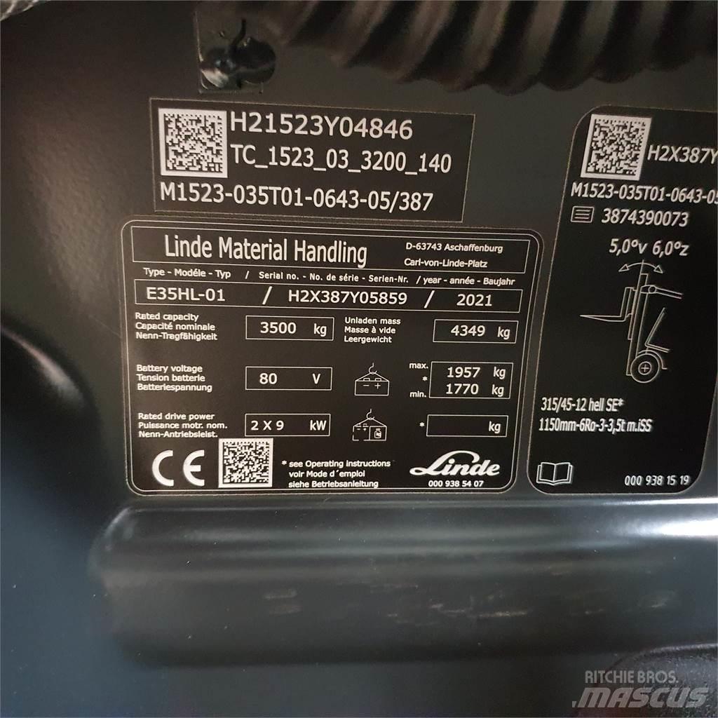 Linde E35HL 전동 지게차