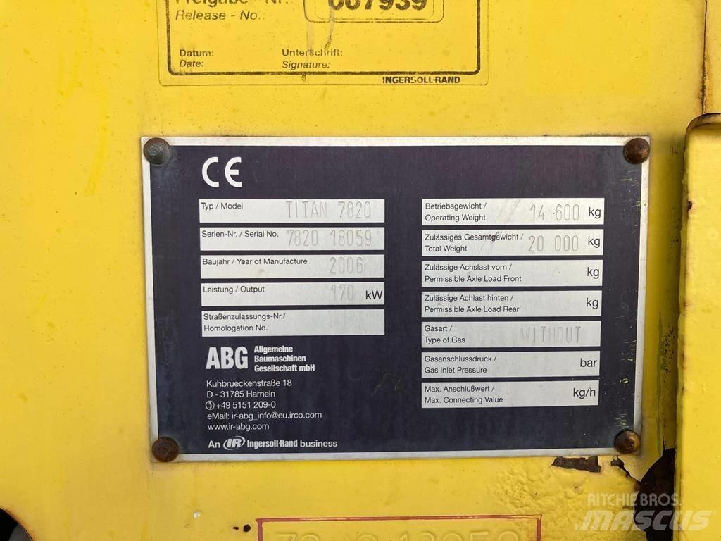 ABG Titan 7820 아스팔트 포장장비