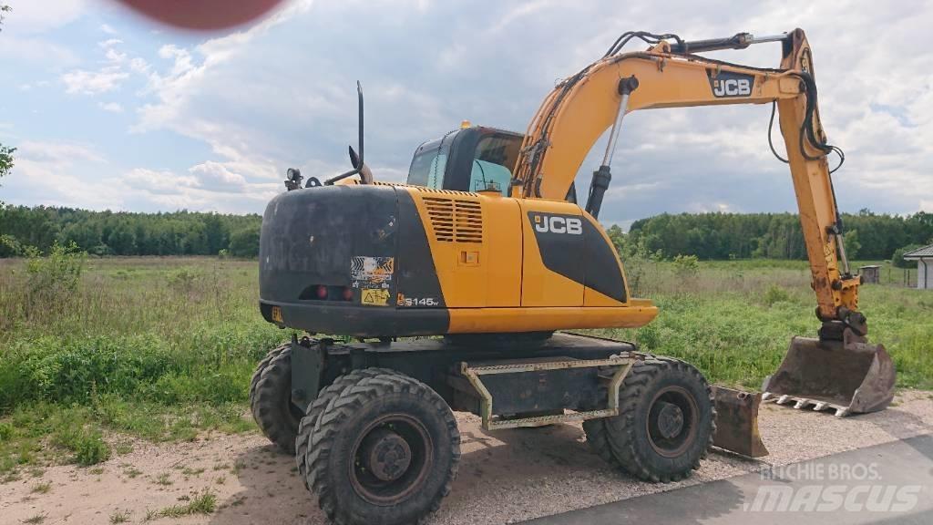 JCB JS 145 W  휠 굴삭기