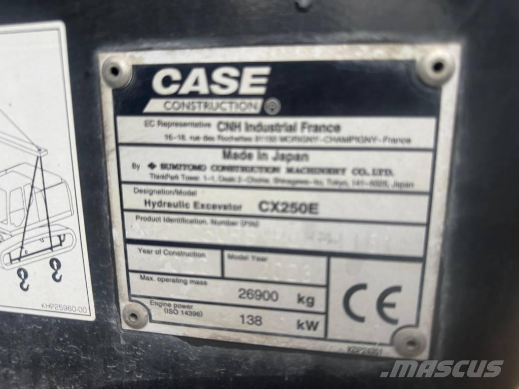 CASE CX 250 E 대형 굴삭기 29톤 이상