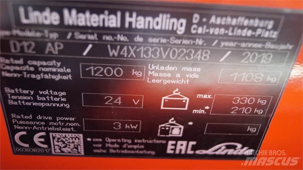 Linde D12AP 포크리프트
