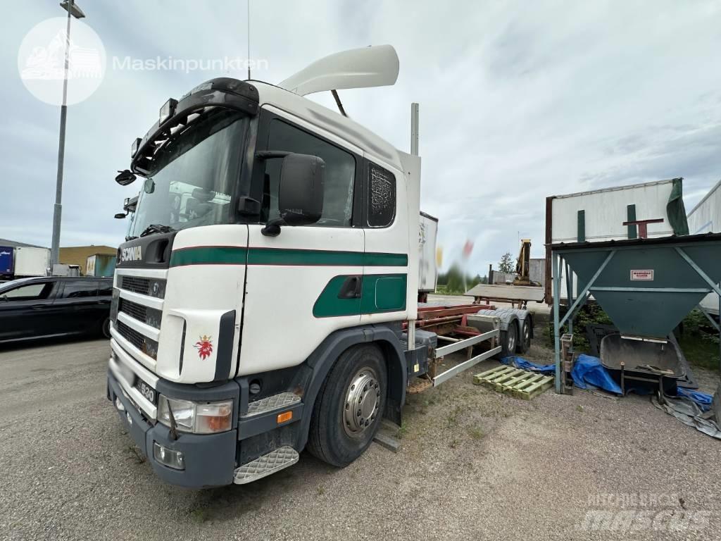 Scania R 124 LB 컨테이너 트럭