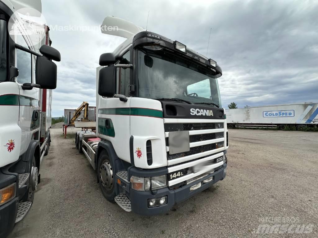 Scania R 124 LB 컨테이너 트럭