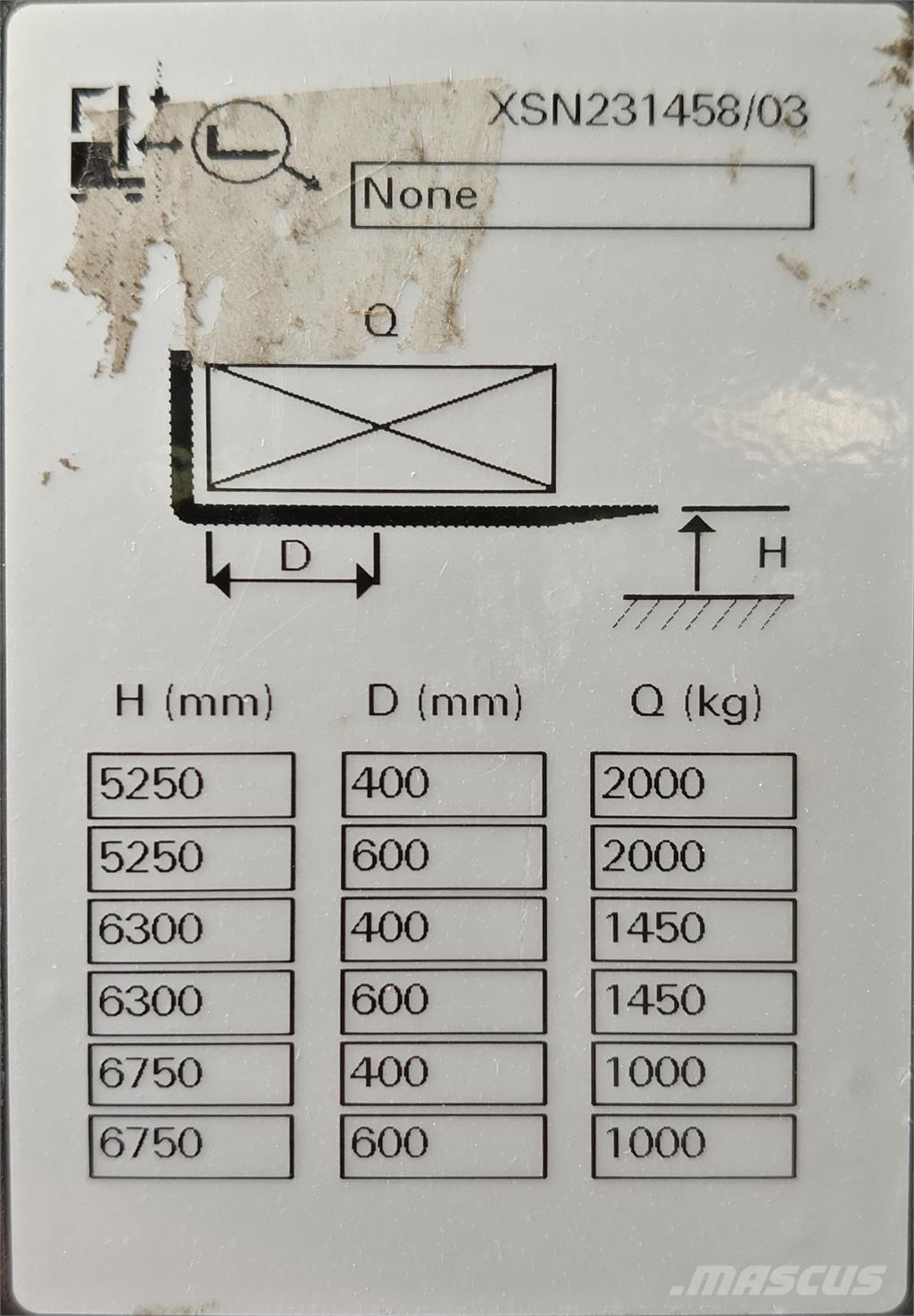 Atlet XSN160 보행식 리치 지게차