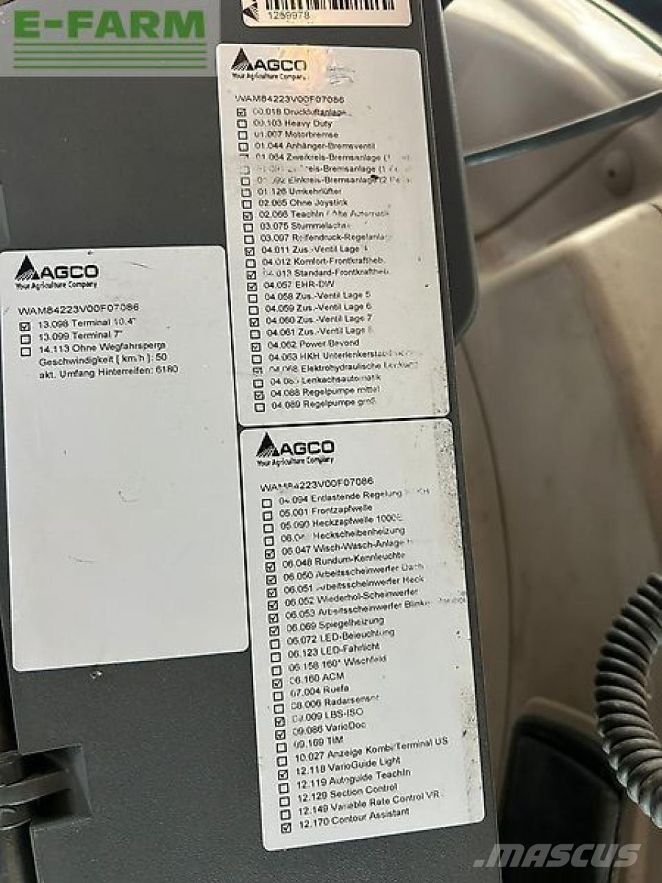 Fendt 828 vario 트랙터