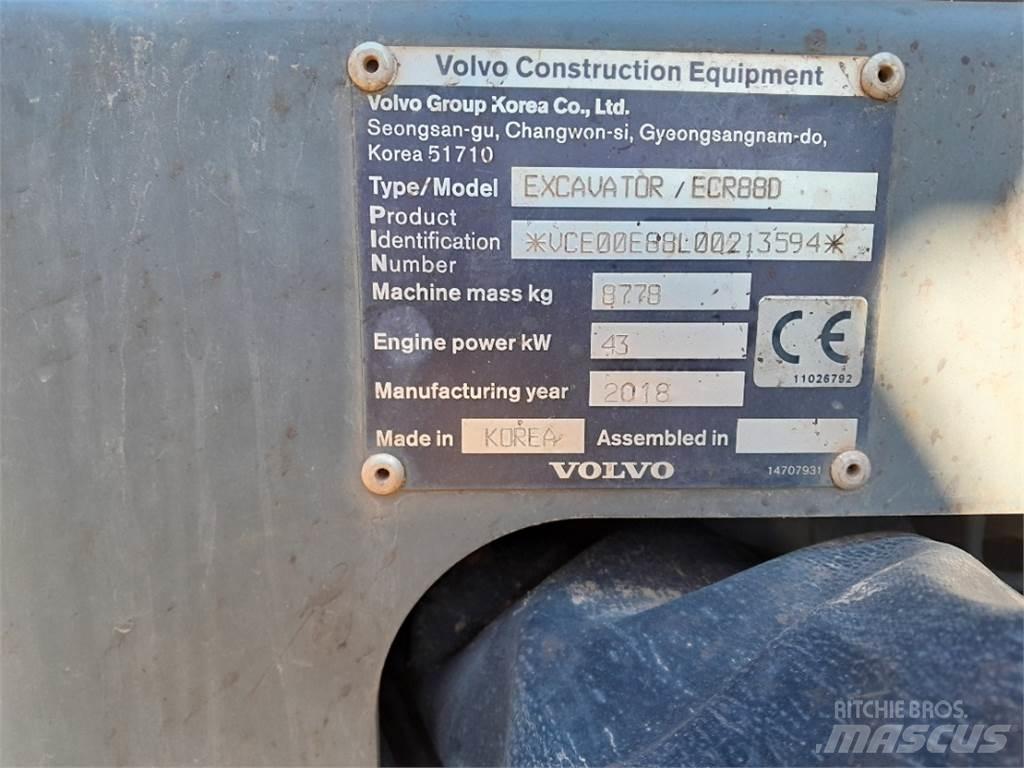 Volvo ECR88 소형 굴삭기 7톤 미만