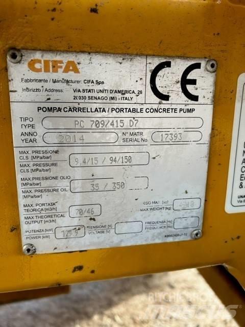 Cifa PC 709 / 415 D7 콘크리트 펌프카