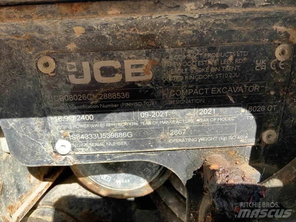 JCB 8026 CTS 소형 굴삭기 7톤 미만