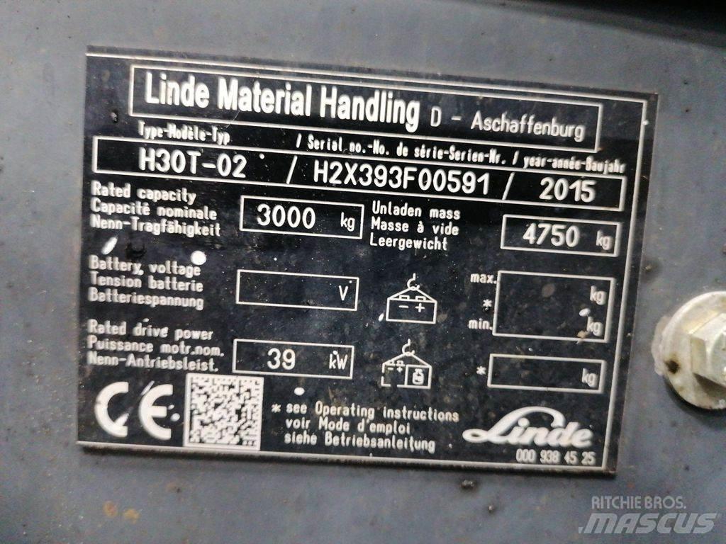 Linde H30T-02 LPG 지게차