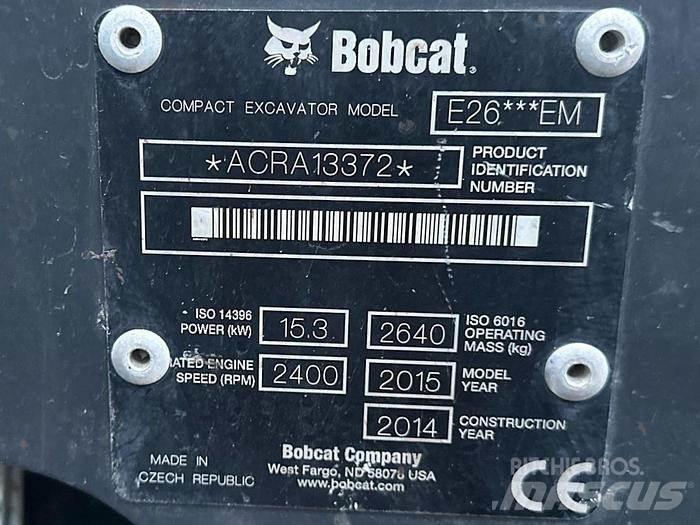 Bobcat E26 소형 굴삭기 7톤 미만