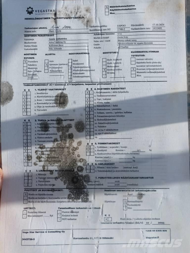 Genie S 65 RT 견인식 전동이동 리프트