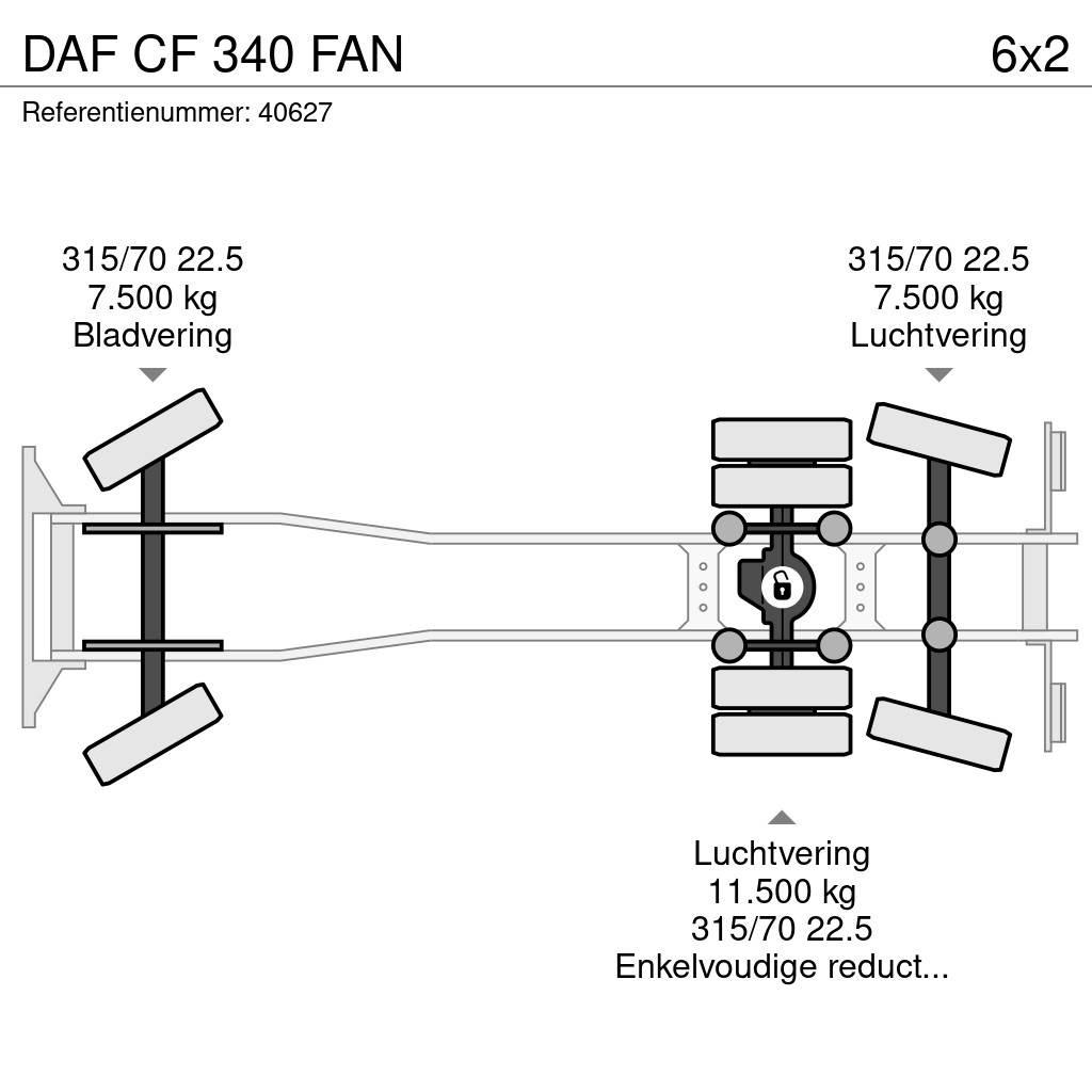 DAF CF 340 FAN 폐기물 수거 트럭