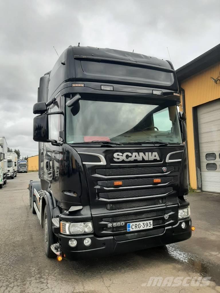 Scania R 560 훅 리프트 트럭