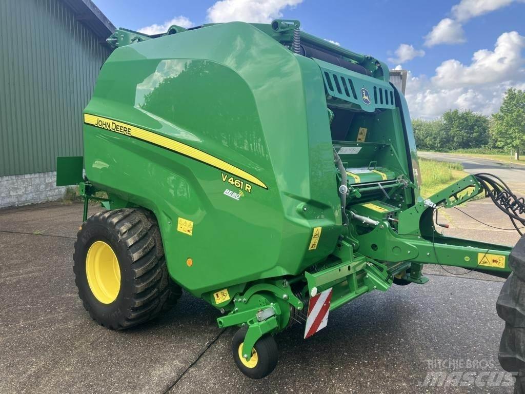 John Deere V461R 원형 곤포기