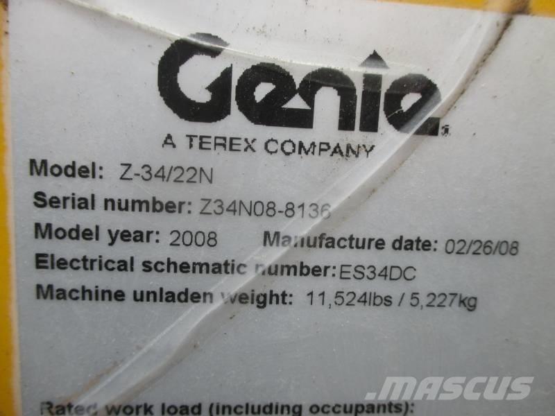 Genie Z 34/22 N 관절형 전동이동 리프트