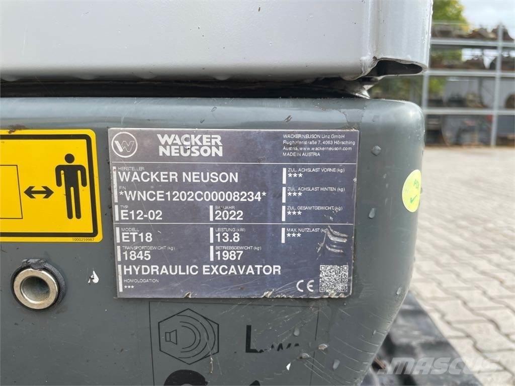 Wacker Neuson ET18 대형 굴삭기 29톤 이상