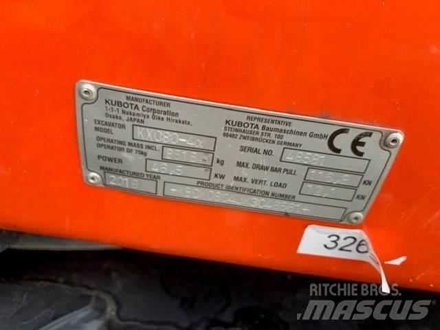Kubota KX 080-4 중형굴삭기 7톤-28톤