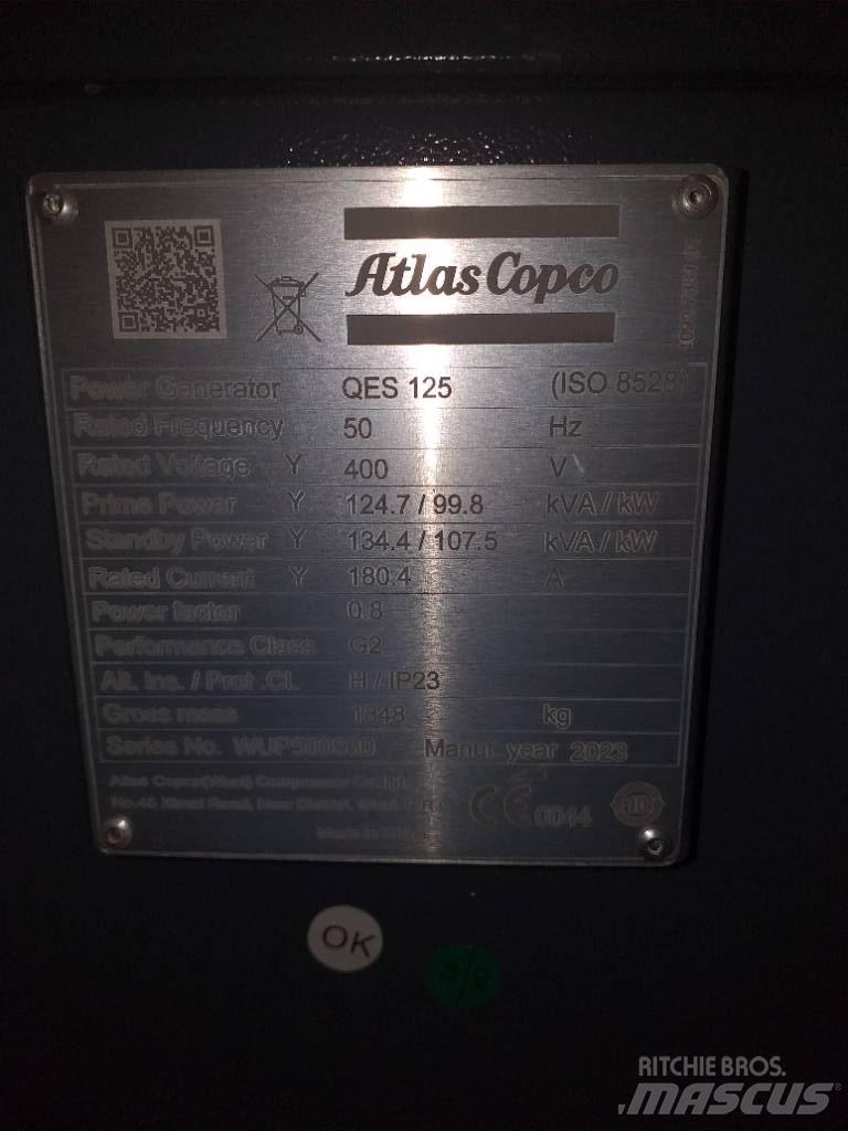 Atlas Copco QES125 디젤 발전기