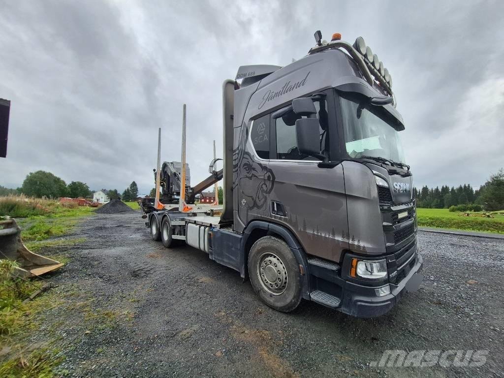 Scania R 650 목재 트럭