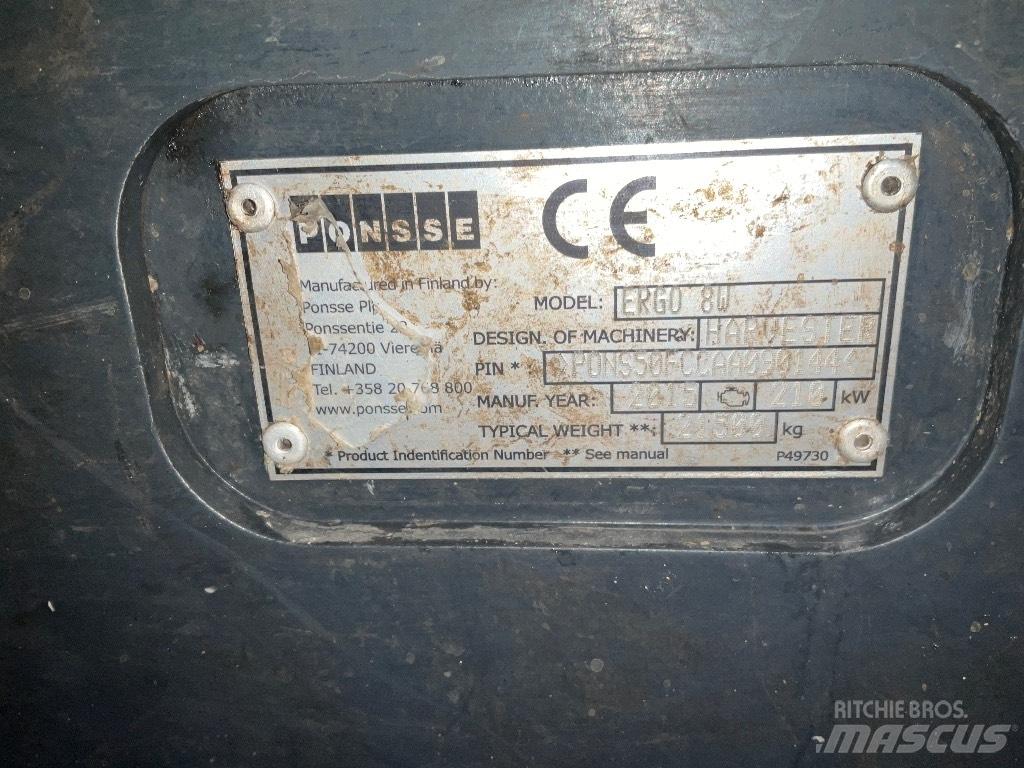 Ponsse ERGO 8W 원목 하베스터