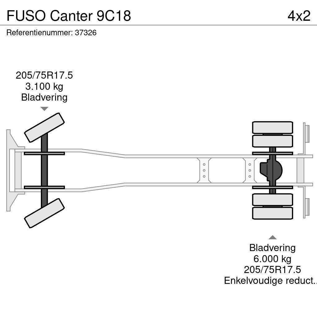Fuso Canter 9C18 폐기물 수거 트럭