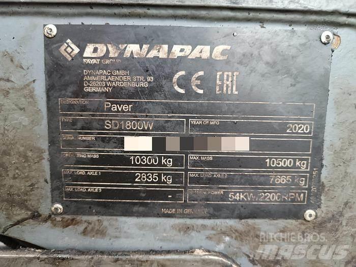 Dynapac SD1800W 아스팔트 포장장비
