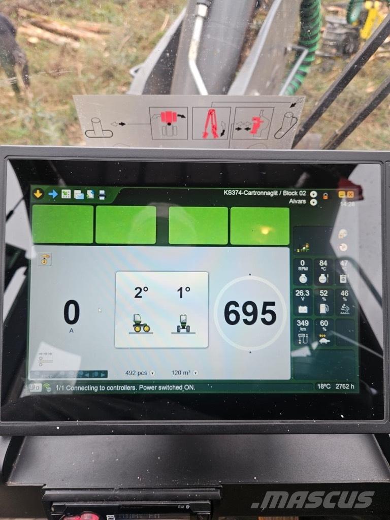 John Deere 1270G 8WD 원목 하베스터