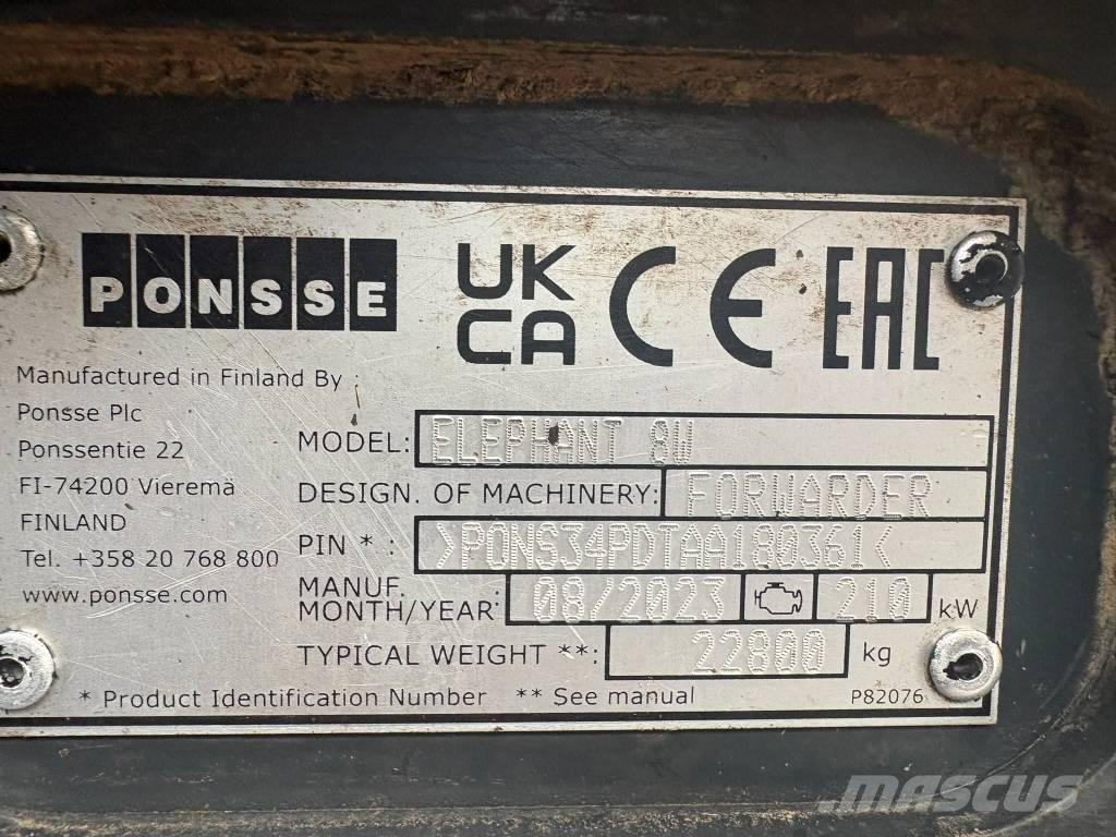 Ponsse Elephant 원목 포워더