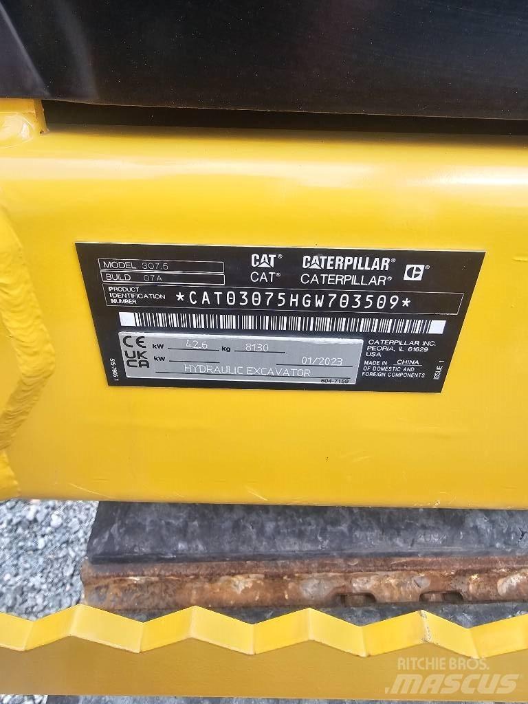 CAT 307.5 중형굴삭기 7톤-28톤