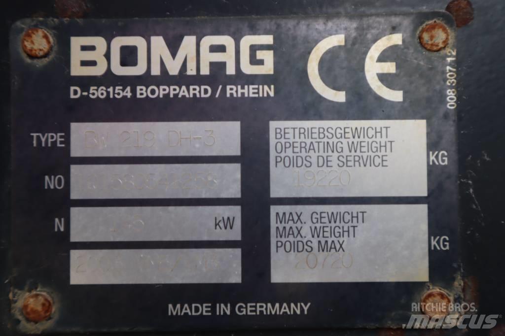 Bomag BW 219 DH-3 싱글 드럼 롤러