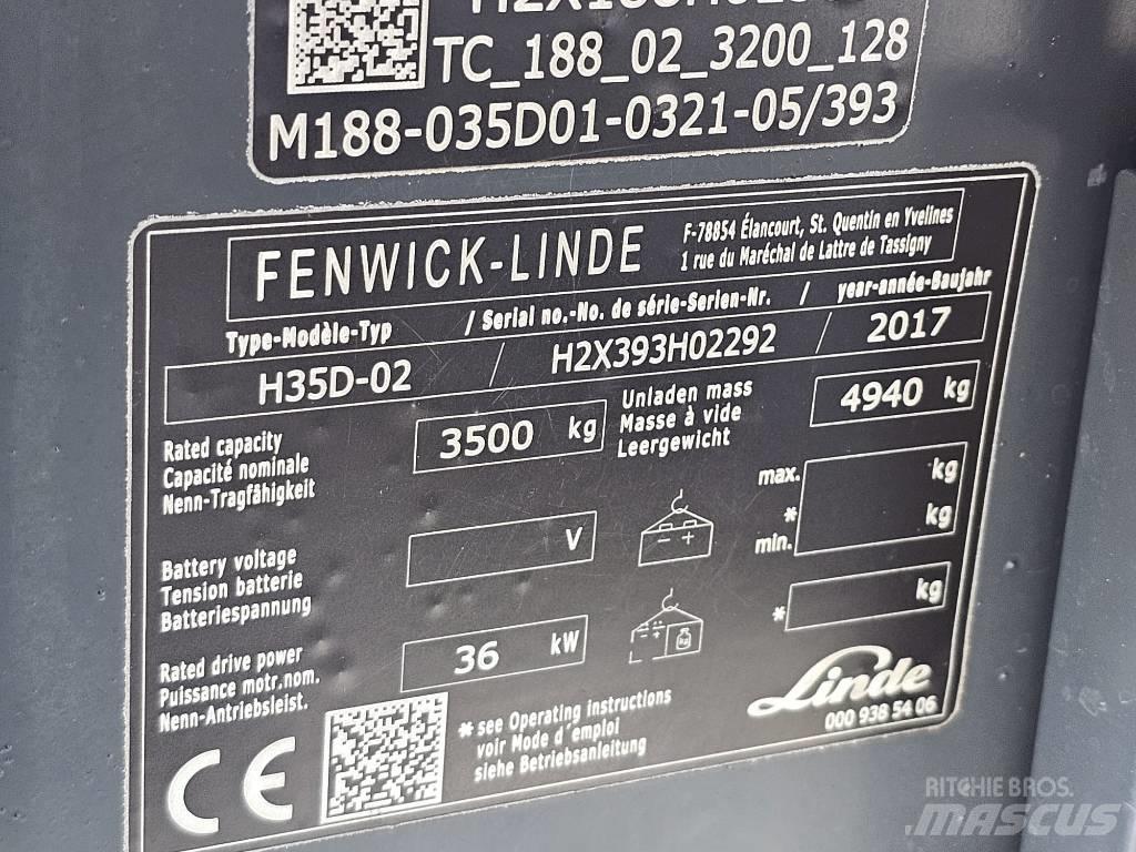 Linde H35D-02 디젤 지게차