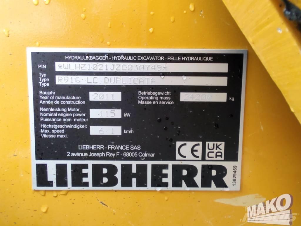 Liebherr R 916 대형 굴삭기 29톤 이상