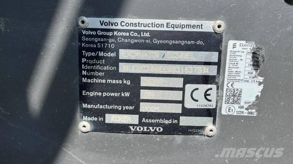 Volvo EC300EL 대형 굴삭기 29톤 이상