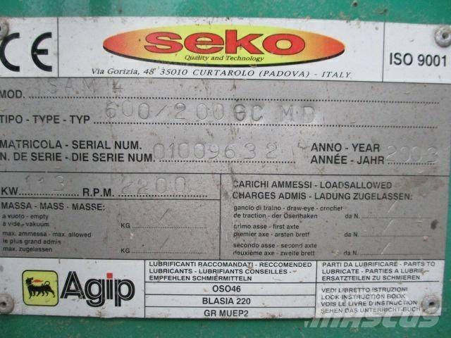 Seko 600/200GC MD 톱밥제조기