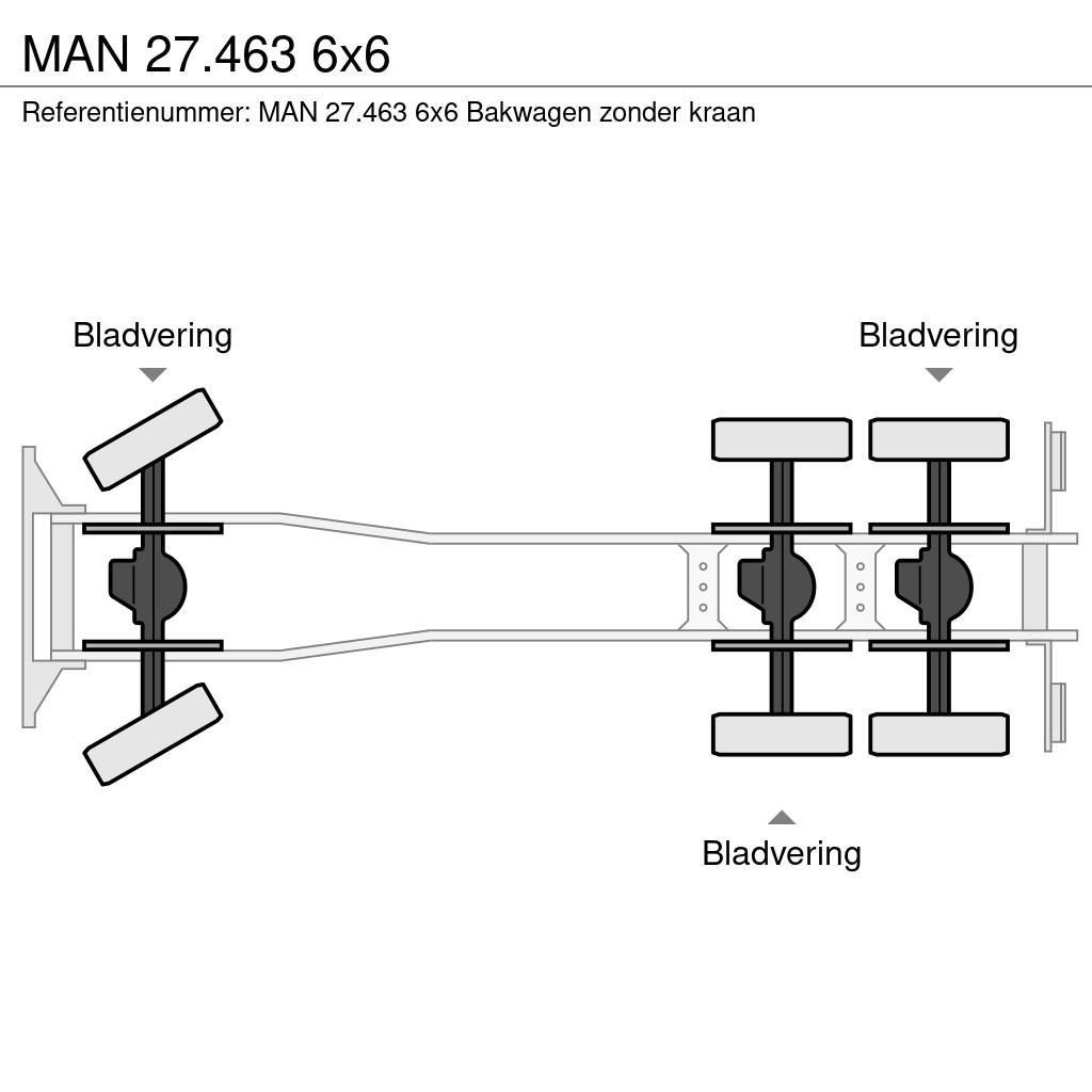MAN 27.463 6x6 탑차 트럭