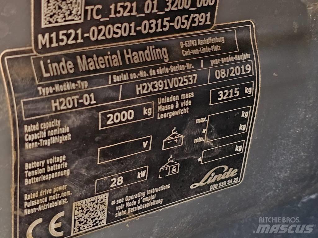 Linde H20T-01 LPG 지게차